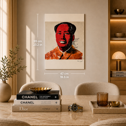 Andy Warhol Mao (Rouge & Orange) Lithographie Arches 300gsm 42x59 cm
