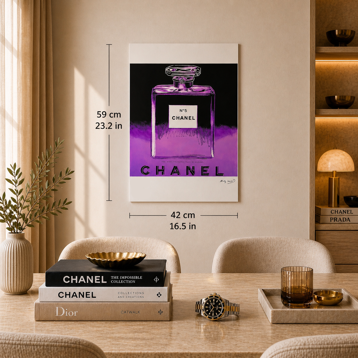 Andy Warhol Chanel Lithographie Publicitaire Arches 300gsm 42x59 cm