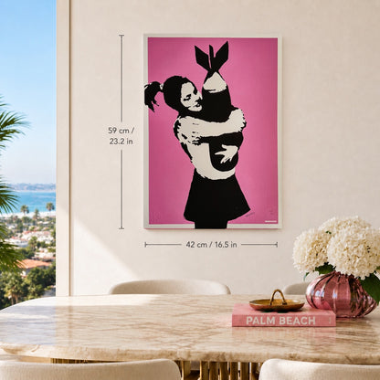 BANKSY Bomb Lover Lithographie Arches 300gsm 42x59 cm
