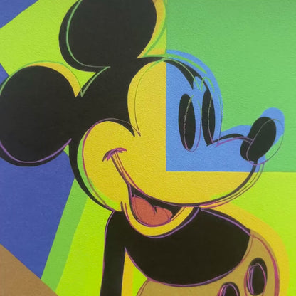 Andy Warhol – ‘Double Mickey (Groen, Oranje, Blauw, Geel)’ – Gelimiteerde en genummerde editie