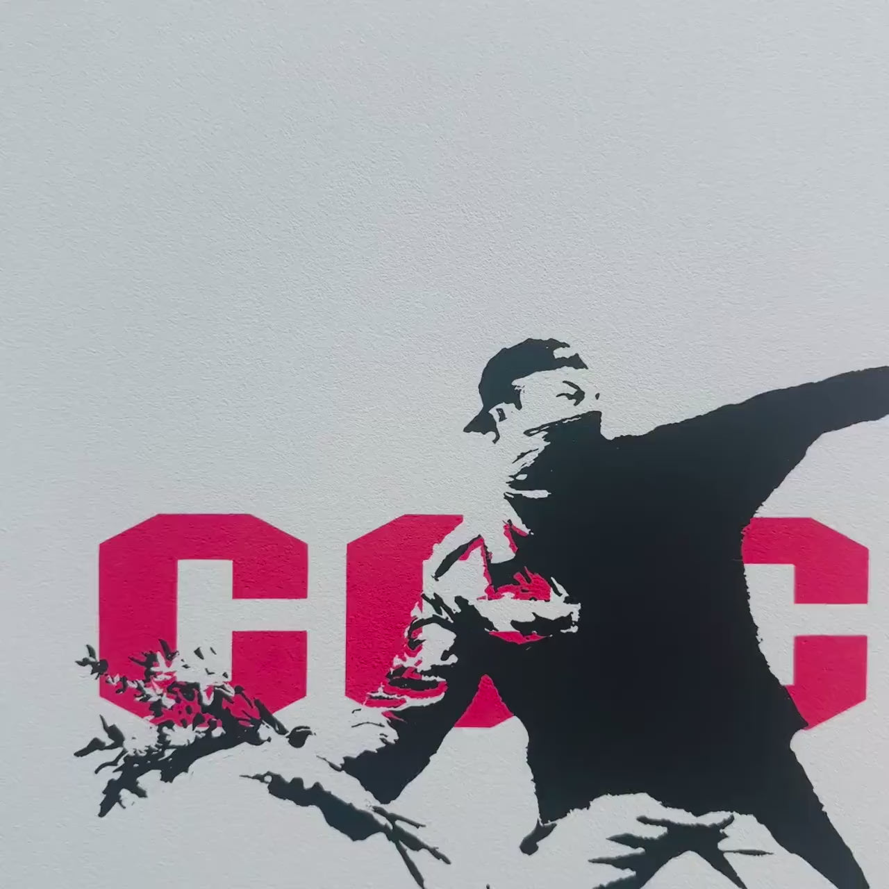 Banksy – ‘CCCP Love Is in the Air’ – Gelimiteerde en genummerde editie
