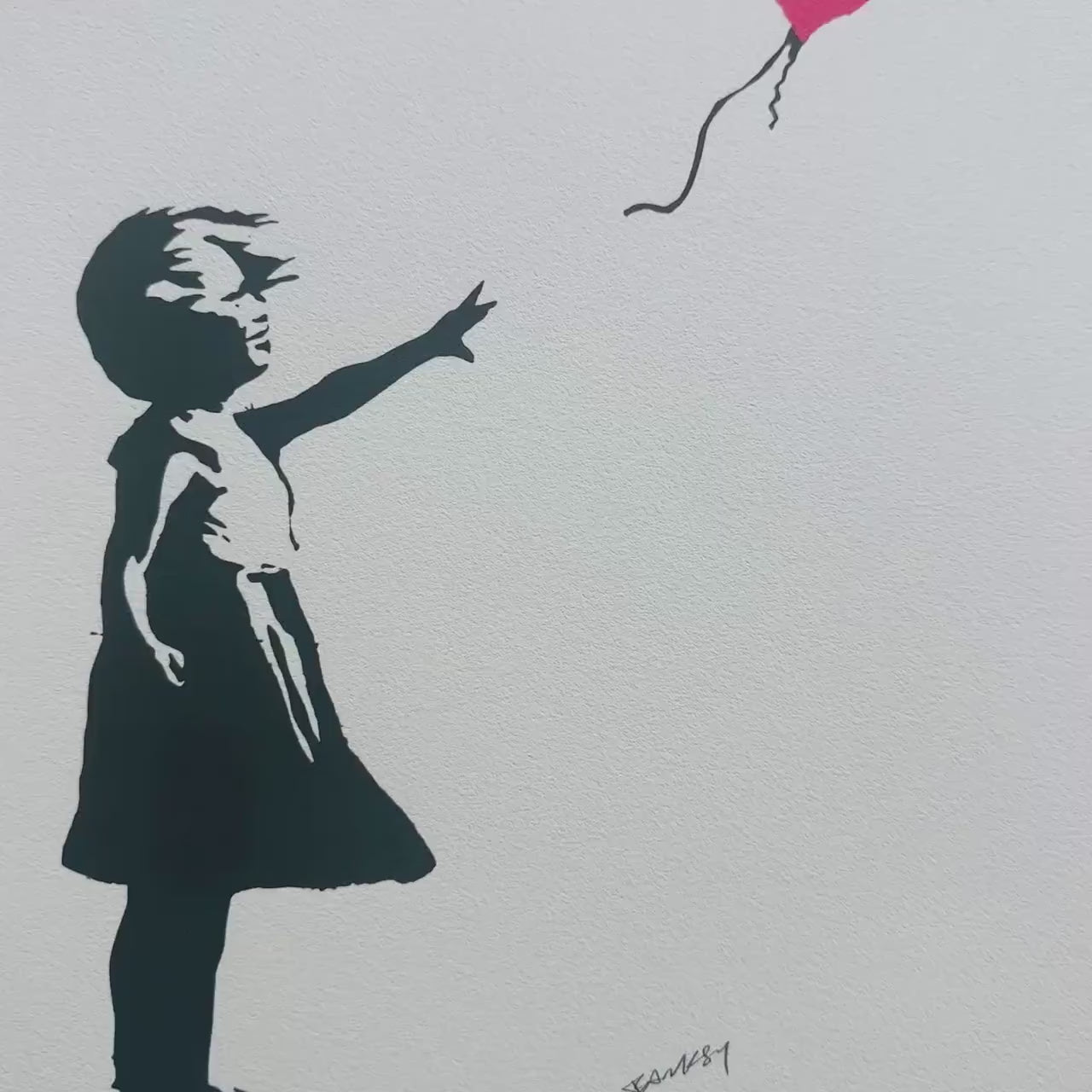 Banksy – ‘Girl With the Balloon (Rood)’ – Gelimiteerde en genummerde editie