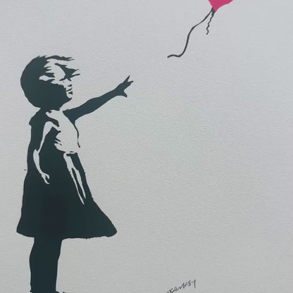 Banksy – ‘Girl With the Balloon (Rood)’ – Gelimiteerde en genummerde editie